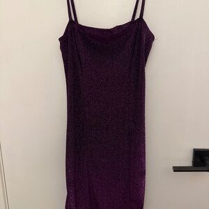 Strapless dress. Shimmery